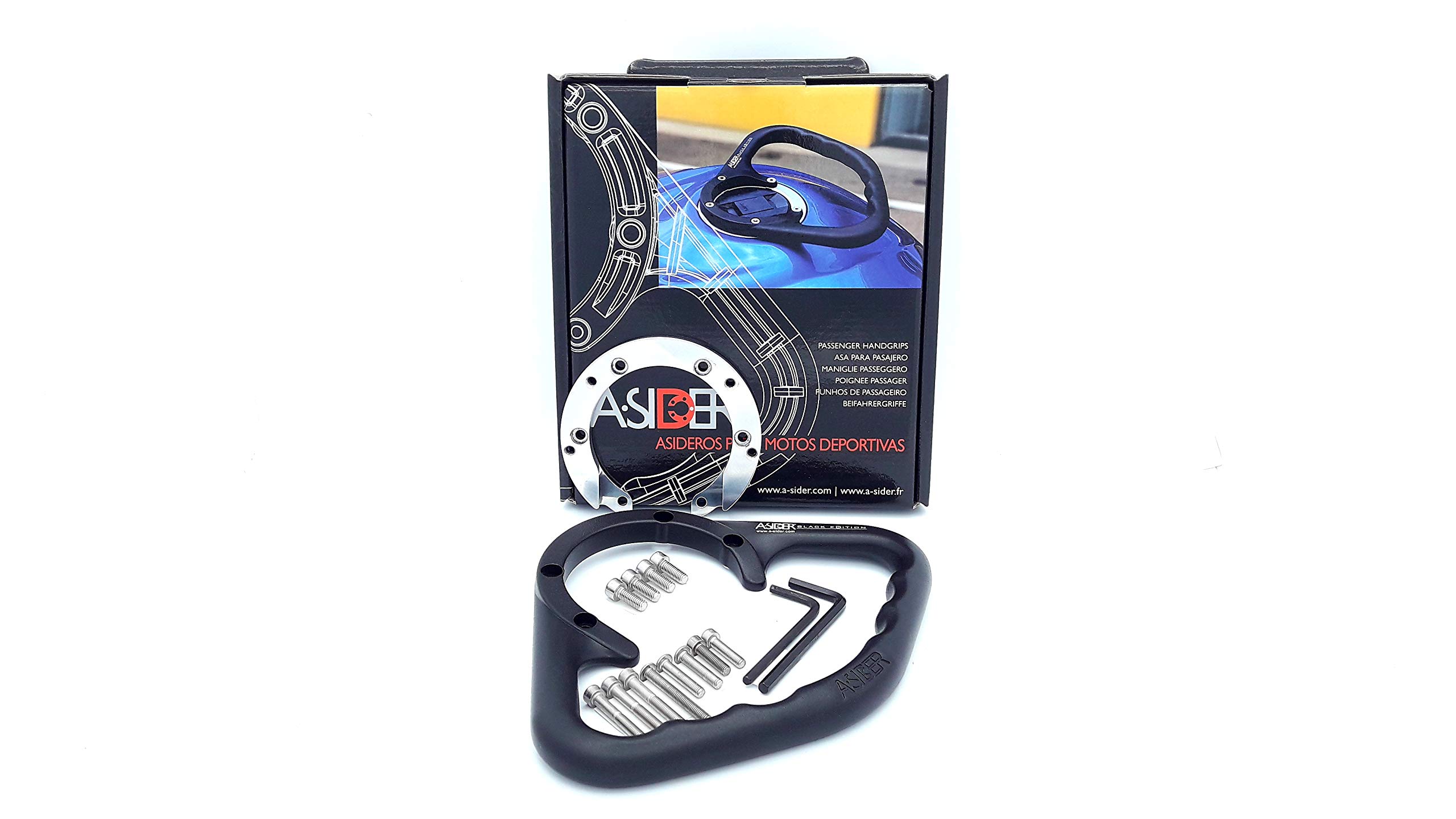 Image secondaire de Poignée de Réservoir A-SIDER Black Edition pour Moto Triumph