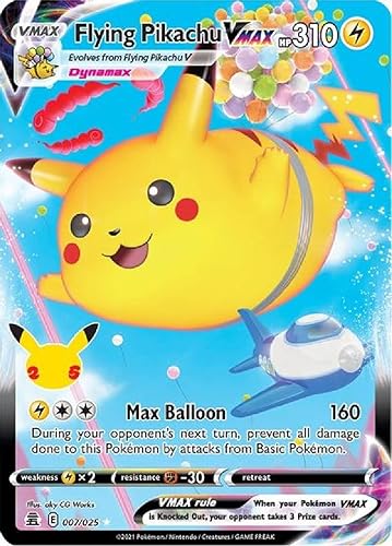 Flying Pikachu VMAX - 007/025 Ultra Raro - SWSH Celebraciones