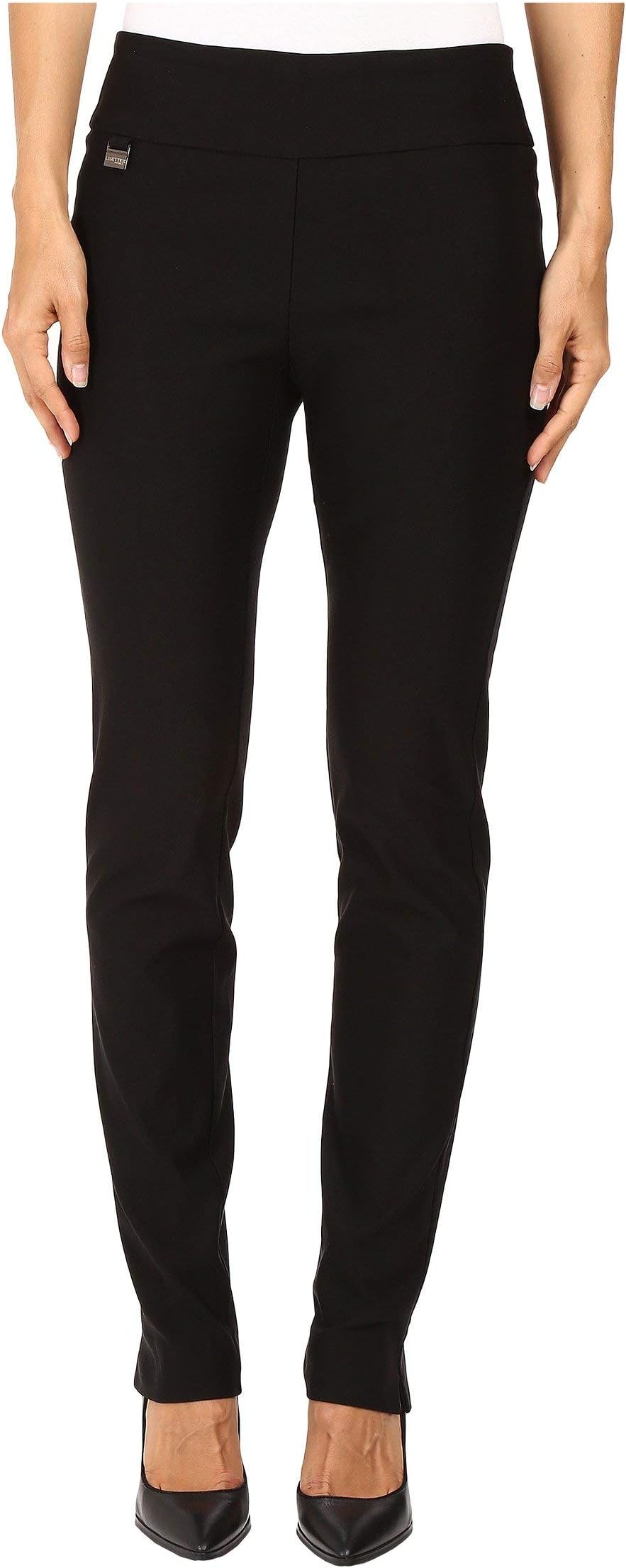 Lisette L MontrealSolid Magical Lycra 31" Slim Pant Black
