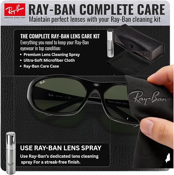 Ray-Ban RB2016 DADDY-O Rectangle Sunglasses with Official Eyewear Kit