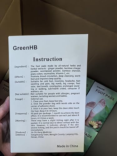 Miniatura 8 de Almohadillas de drenaje linfático para pies de jengibre, 50 almohadillas, parches de aceite de jengibre para pies, limpieza profunda, ayuda para