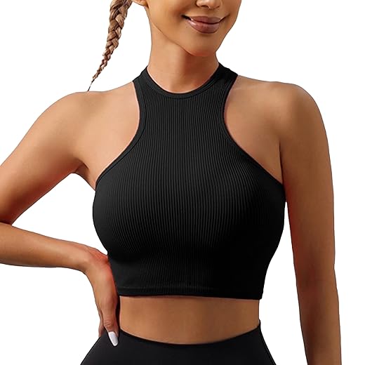 ATRACTIVOLL Women's Basic Crop Tank