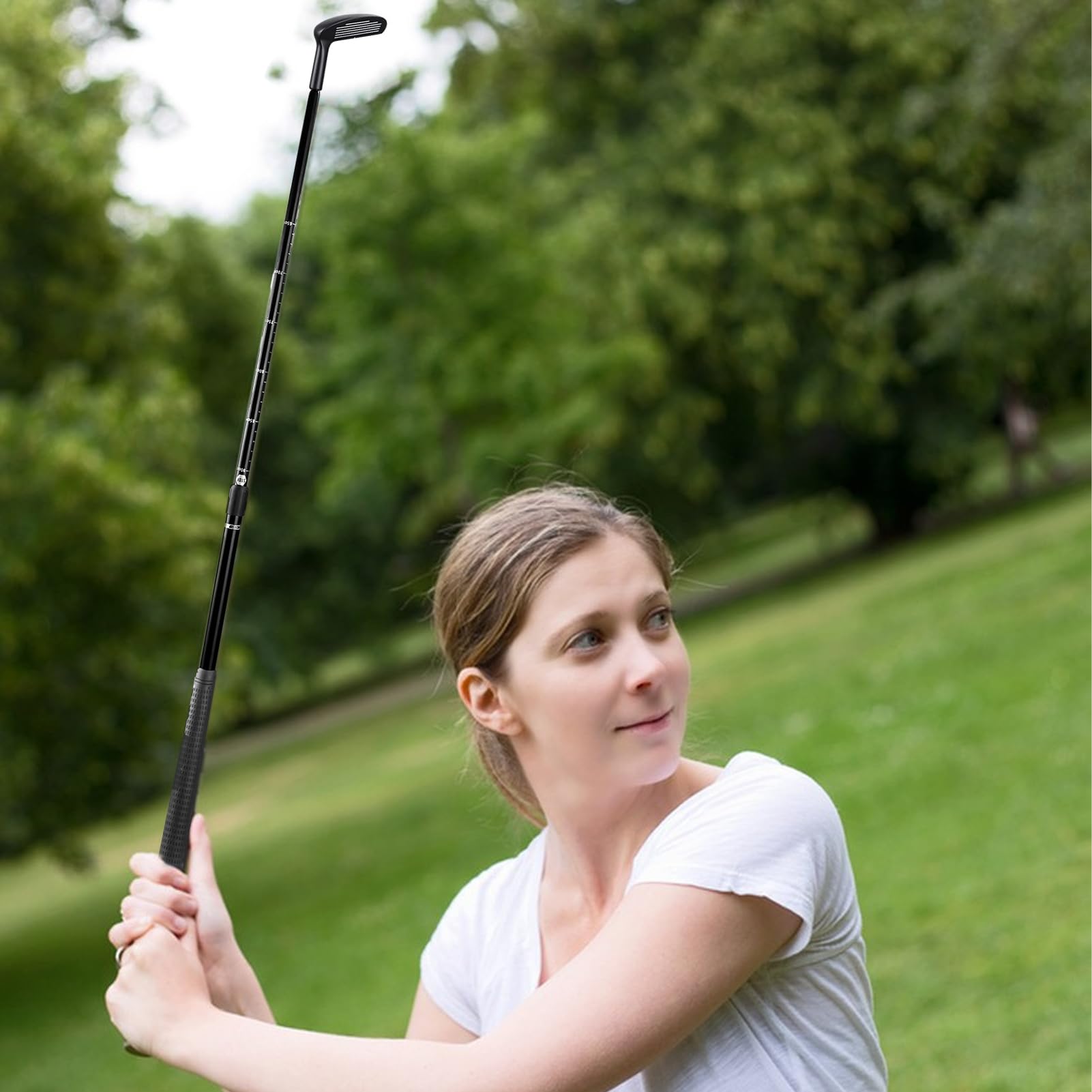 Club de Golf Wedge réglable avec échelle pour droitiers et gauchers - Tige de Putter Robuste pour et Adultes débutants - Poignée télescopique antidérapante avancée