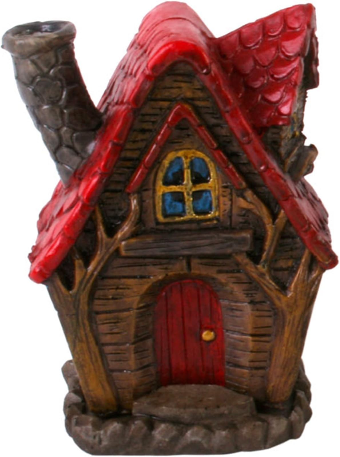 Fairy House Incense Cone Burner by Lisa Parker - The Willows (Red)