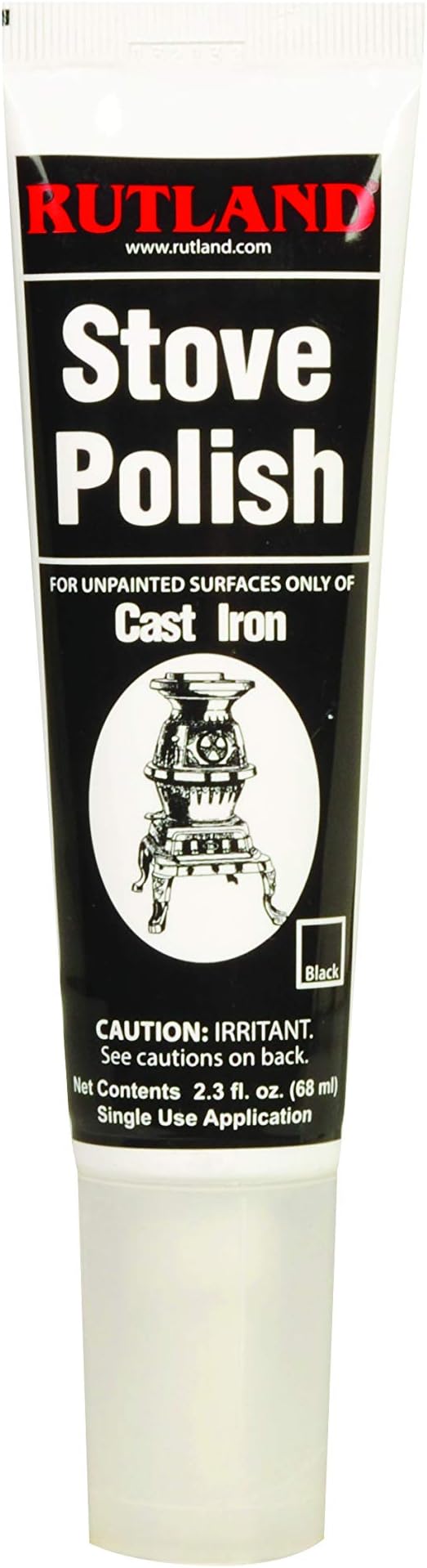 Rutland ProductsRutland INC 70 Paste Tube Stove Polish, 2.3 fl oz, Black