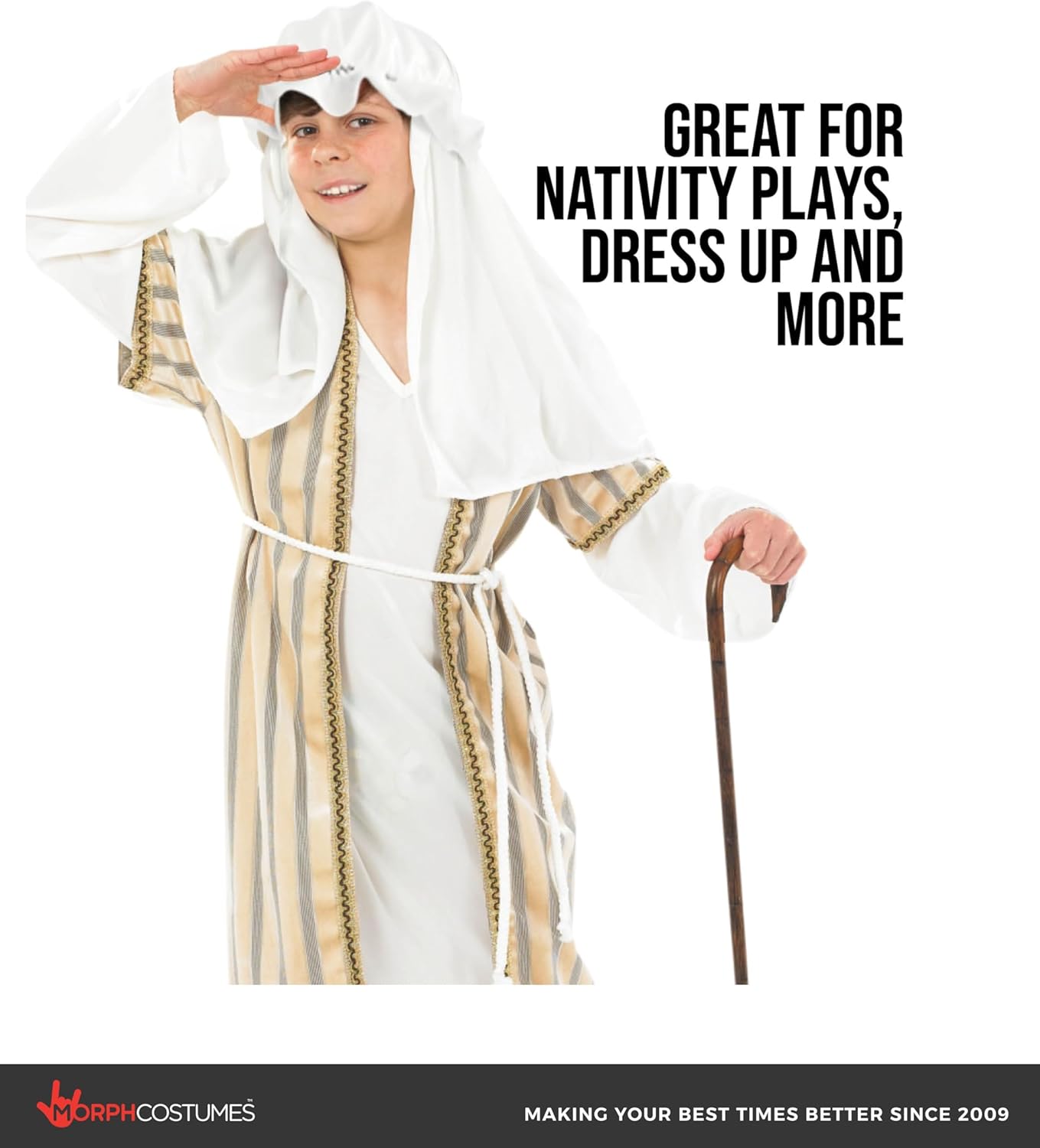 fun shack Shepherd Costume for Kids, Boys Shepherd Costume, Boys Christmas Costumes, Nativity Costumes for Kids