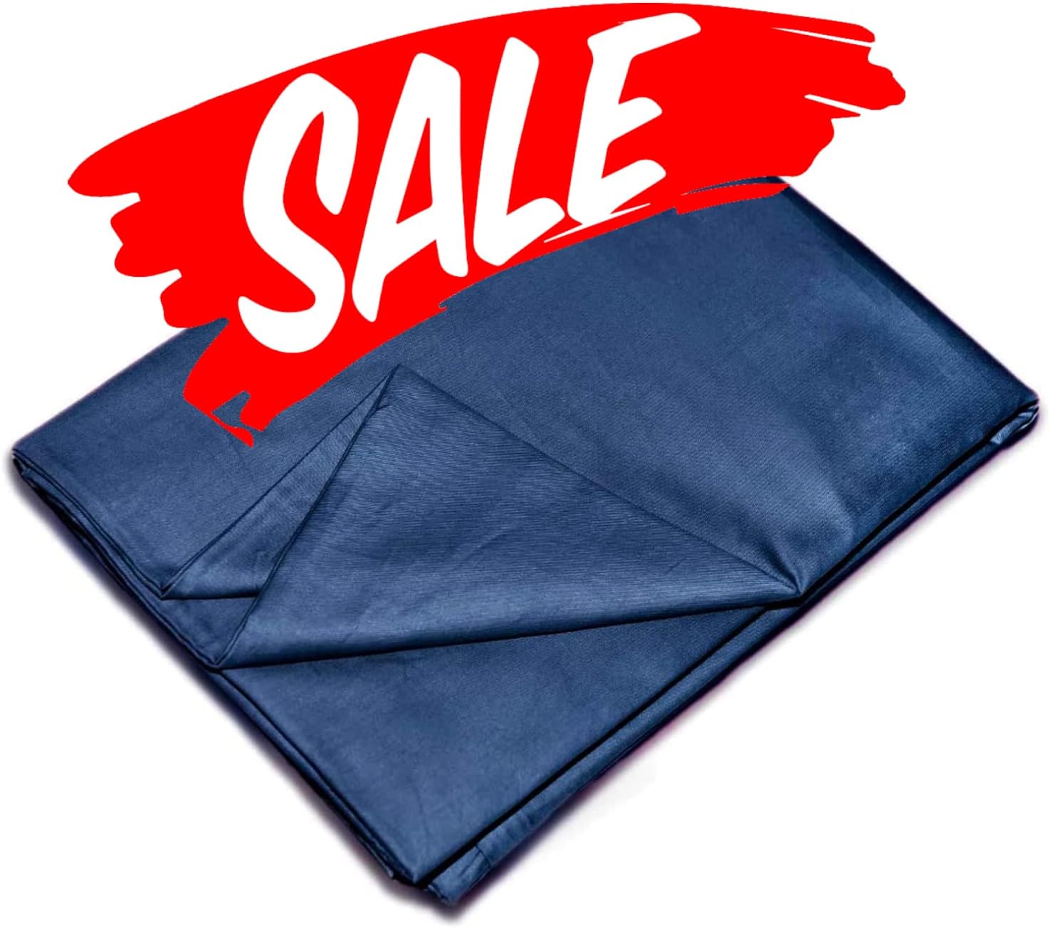 YEMYHOM 100% Cotton Weighted Blanket Cover 60"x80", Soft Removable Duvet Cover for Heavy Blanket, Machine Washable（Navy Blue）