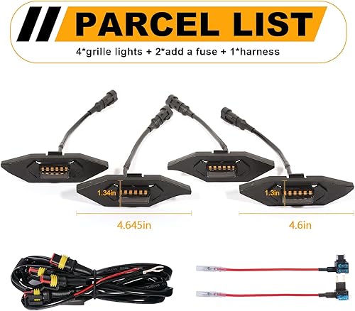 Miniatura 6 de OKLSG Luces LED de parrilla para Tacoma TRD Off Road y Sport OEM Grill Raptor 2020-2023