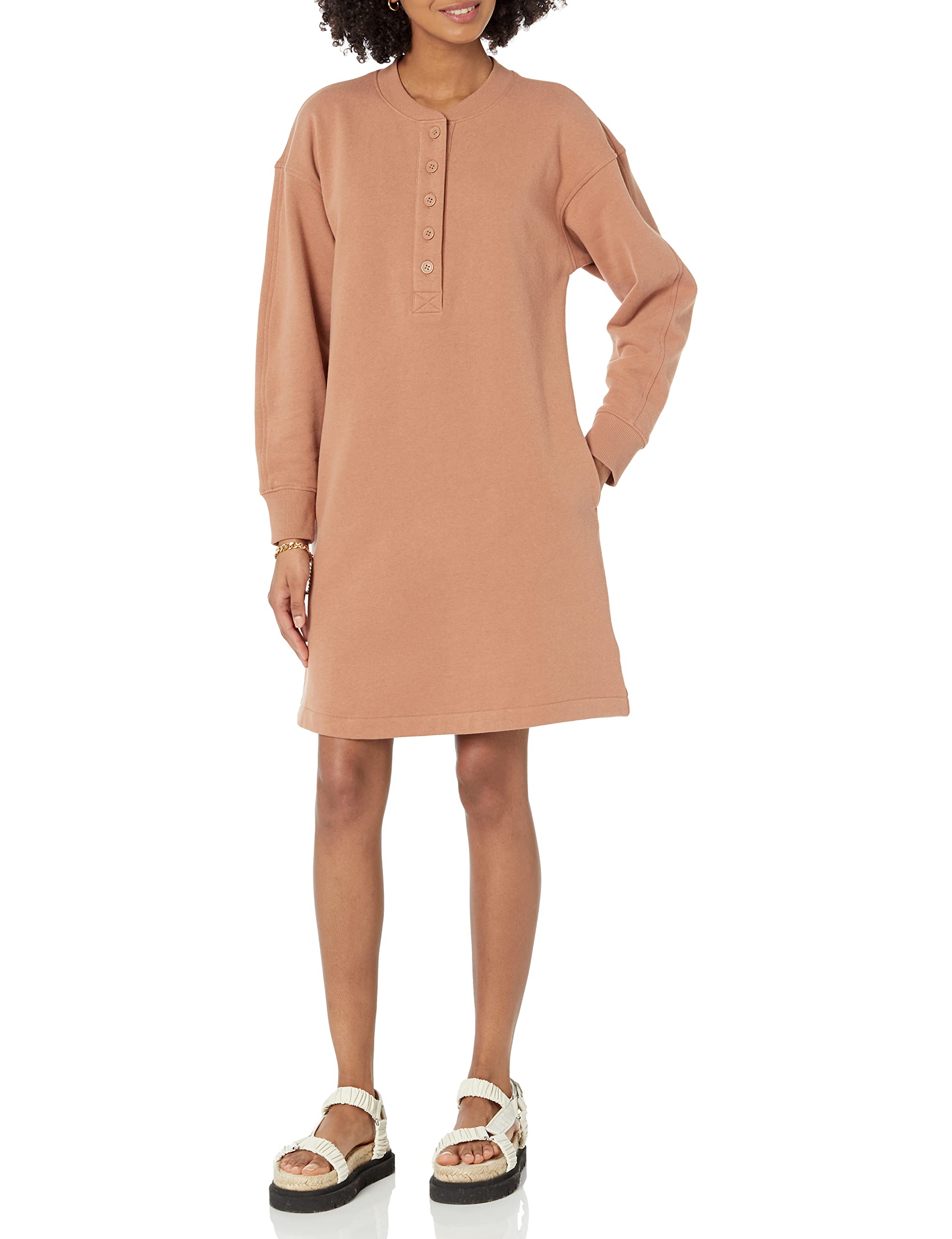 Amazon Essentials Women's Long Sleeve Sweatshirt Dress