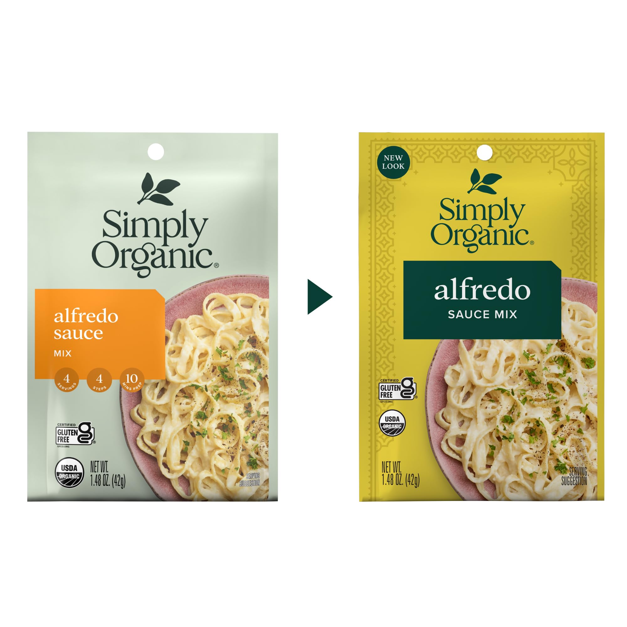 Simply Organic Alfredo Sauce Mix, Certified Organic, Kosher, Mixes Italian | 1.48 Ounce (Pack of 1) thumbnail 3