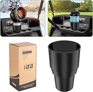 10L0L Universal Golf Cart Heater Propane Cup Holder for Yamaha EZGO Club Car, Material Upgrade Replacement Holder for 16.4 oz Portable Propane Heater Camping Gas Cylinder Black
