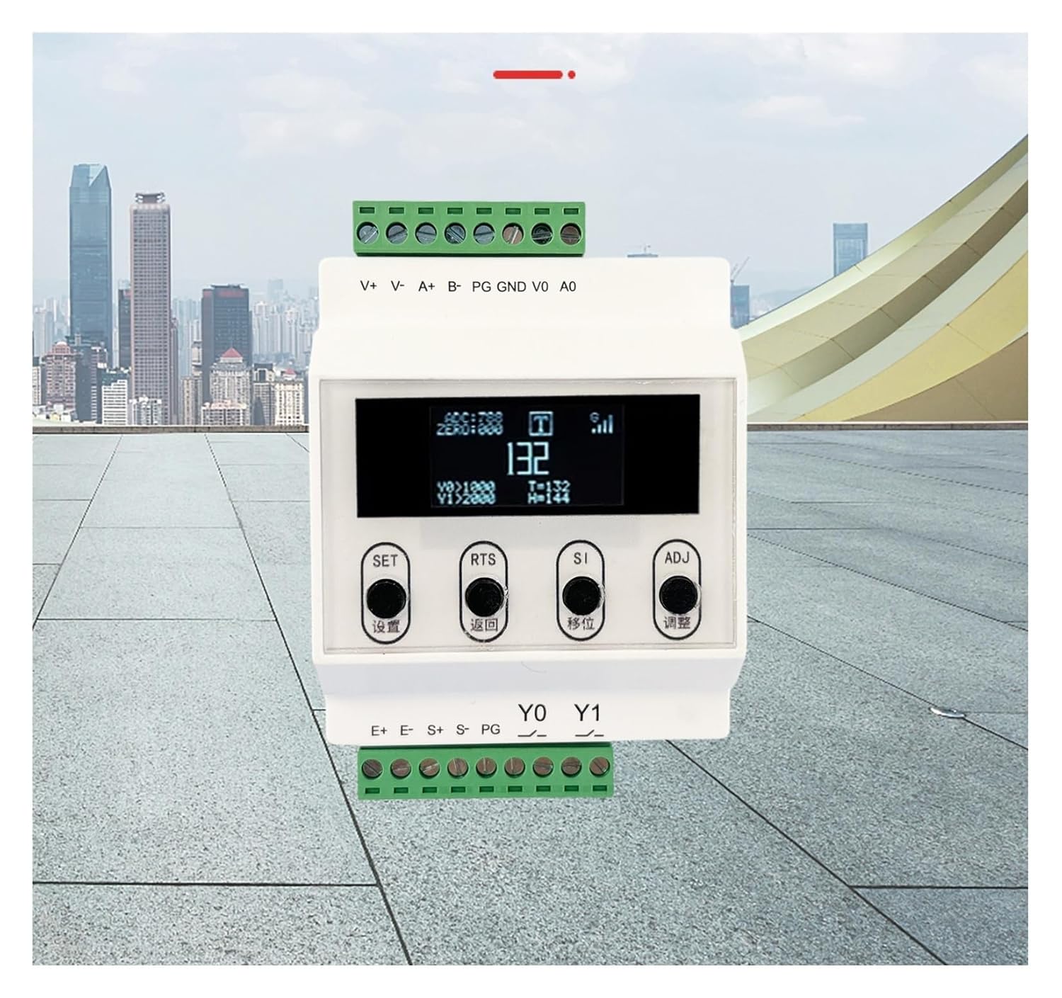 DC 計量トランスミッタインジケータ表示 0-20mA、0-5V、0-10V ロードセル衝撃力測定産業用テスト 多重保護、高感度(M