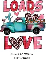 Vista 6 de Calcomanías termoadhesivas de San Valentín, 6 hojas de bonitos patrones de San Valentín para transferencia de calcomanías para mujeres y niñas