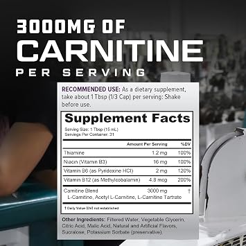 Cutler Nutrition Liquid L-Carnitine Fat Burner Supplement with Acetyl L-Carnitine & L-Carnitine Tartrate - Fat Burner Formula for Optimal Absorption, Energy & Muscle Support | Orange Flavor