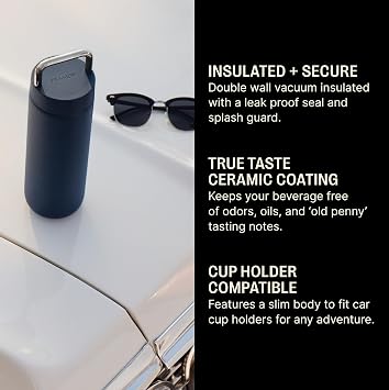 Fellow Carter Carry Ceramic Lined Travel Coffee Mug 20 oz - Stone Blue