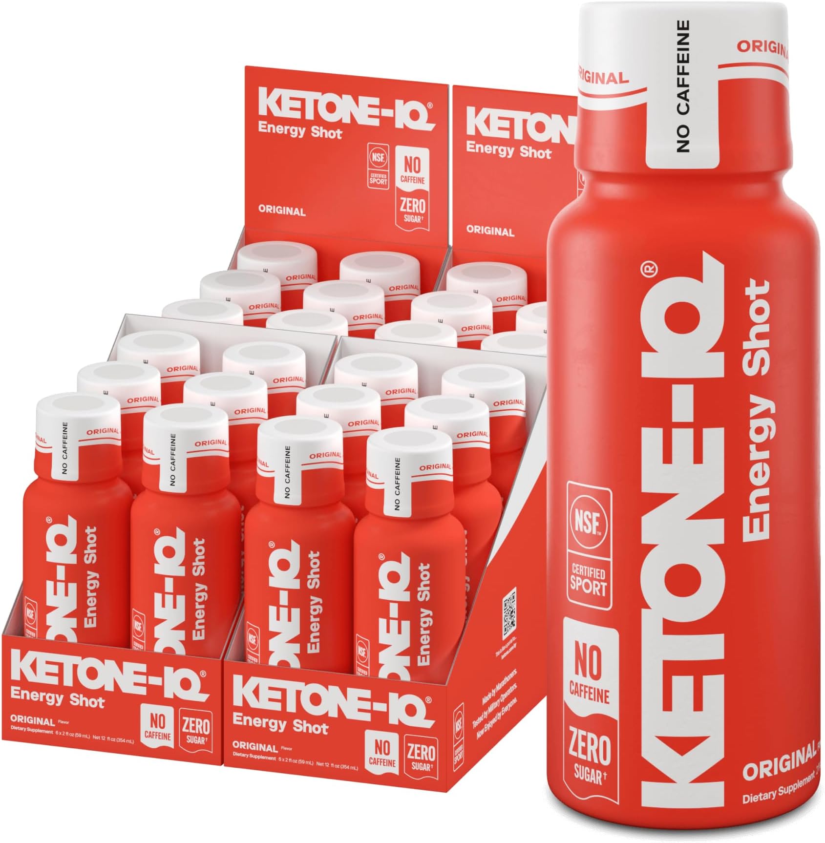 Shots | Clean, Natural Energy Shots to Boost Your Brain & Body | Sugar Free, Caffeine Free, Salt Free | 24 Servings Drinking Ketones On The Go | Ket