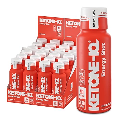 Ketone-IQ No Caffeine Exogenous Ketones Energy Shots - 24 Pack
