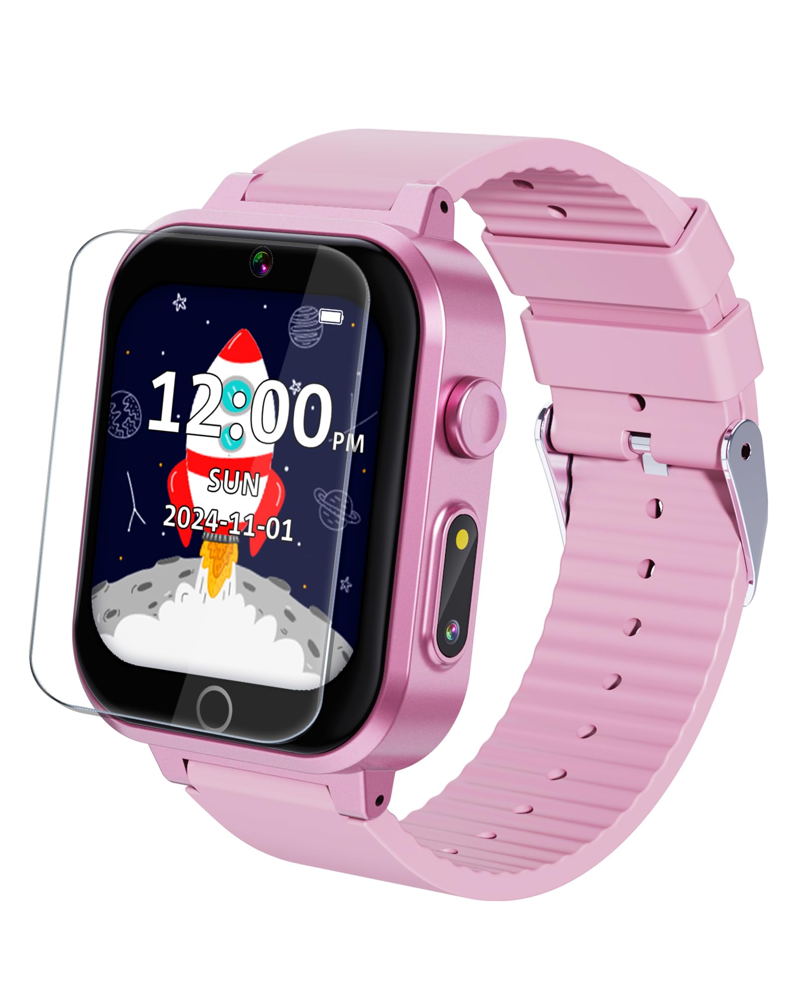 Eastonec Smart Watch for Kids with Dual Cameras Music Player Educational Birthday Gifts Toys for 6 7 8 9 10 11 12 Year Old Girls