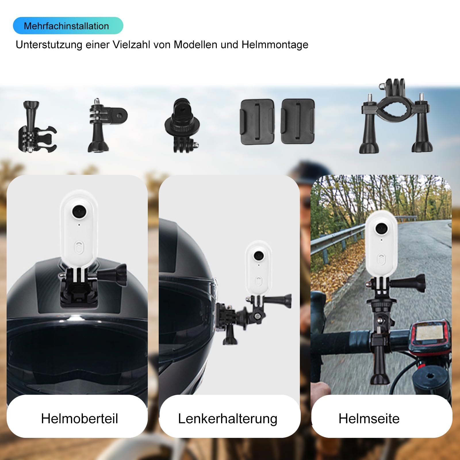 TKMARS 1080P Action Cam wasserdicht – Kopfkamera,Minikamera mit Aufzeichnung für Motorrad,Sport,Tauchen,Wandern & Haustiere