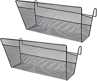 PRETYZOOM 2pcs Hanging Wall Baskets Pantry Baskets Sundries Basket Bedside Organizer Bunk Bed Shelf Dormitory Use Storage Basket Home Supplies Holder Clothing Iron Basket Student