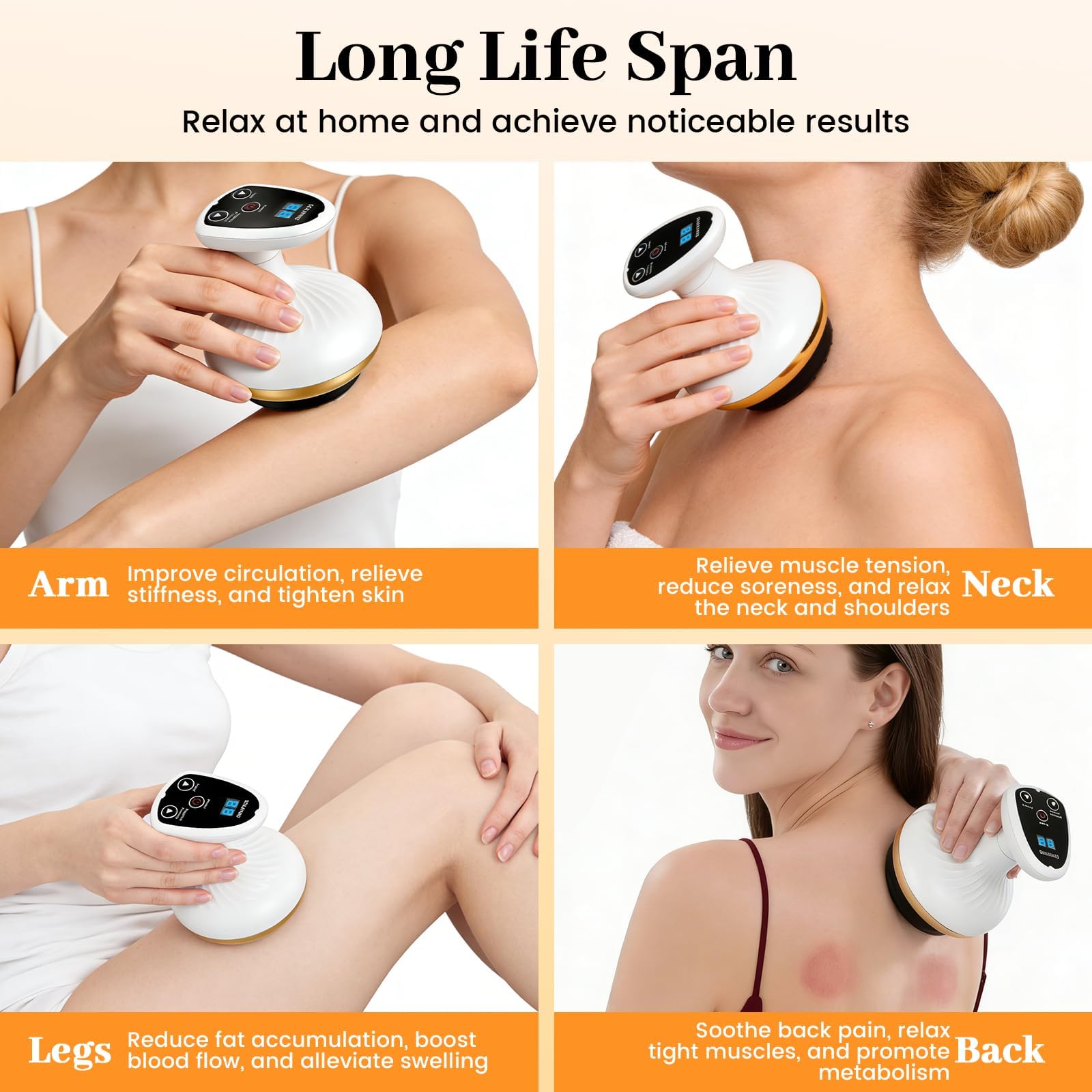 Cellulite Massaggiatore Elettrico con 40 Teste Magnetiche, 9 Livelli di Aspirazione & 9 Livelli di Calore, Schröpfgerät Elettrico per Coppettazione Sottovuoto, Massaggiatore per Tutto il Corpo