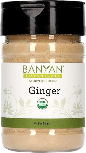 Banyan botánicos de jengibre en polvoOrgánico CertificadoZingiber officinaleSoporta la salud general, Bienestar y confort