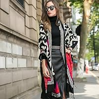 Vista 21 de DANA XU Manta de pashmina extragrande 100% de lana merina, bufanda de viaje, bufanda de cachemira para mujer, otoño e invierno, chal de gran