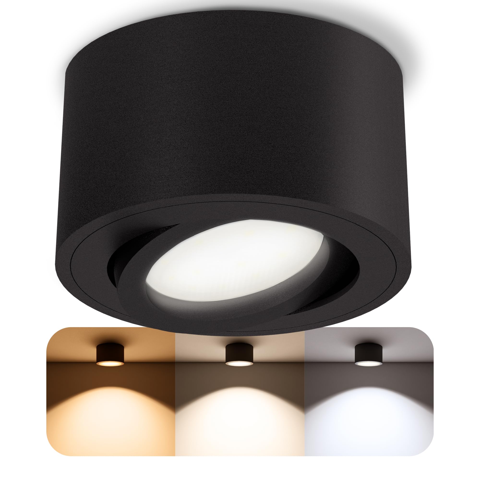 SSC-LUXon CELI-WX Aufbau LED Strahler 230V Für Bad & Außen IP44 Inkl