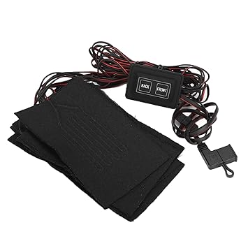 Carbon Fiber Heating Film, Anti Bending 3 Gear Electric Cloth Heating Pads Dual Control Waterproof for Vest for Jacket