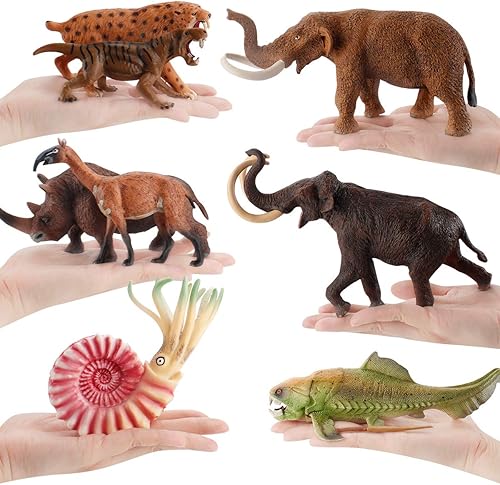Miniatura 4 de 7 piezas de figuras de animales de peces de criaturas antiguas Dunkleosteus Nautiloidea Figurines de fiesta Favors Cake Toppers Decoración Juguetes