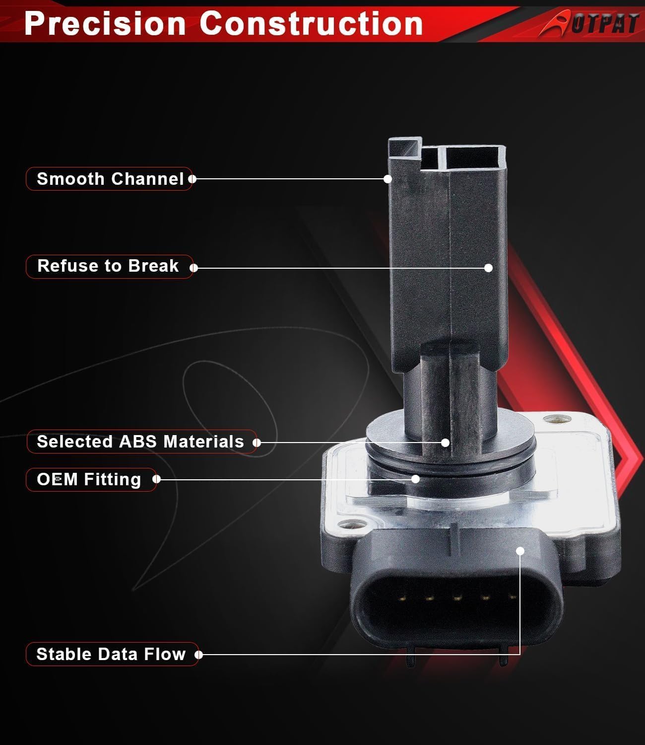 New Mass Air Flow Sensor Compatible 2006-2006 for:-Hummer H3, 2004-2006 for:-Chevy Colorado, 2004-2008 for:-Chevy Malibu, 2004-2006 for:-GMC Canyon, 2004-2007 for:-Saturn Ion OE#12579352