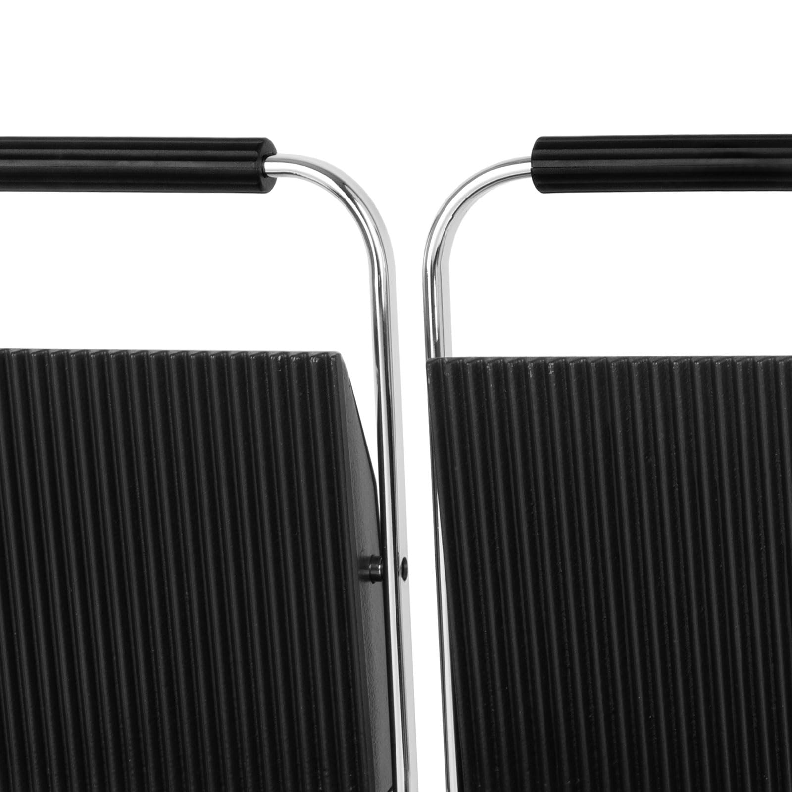 VERTES Kontaktgrill doppelt, Gusseisen Grillplatte oben gerillt/unten flach, 3600 W Gastro Multigrill für Fladenbrot, Fleisch, Gemüse, Sandwich, Edelstahlgehäuse, regelbar 0-300°C, teflonbeschichtet