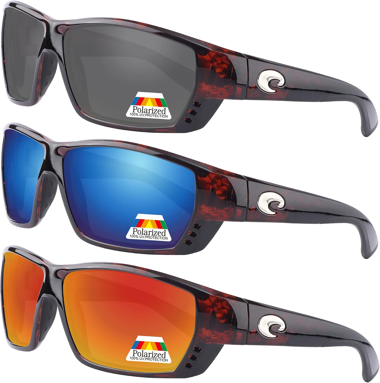 Bwake POLARIZED Replacement Lenses for Costa Del Mar Tuna Alley Sunglasses