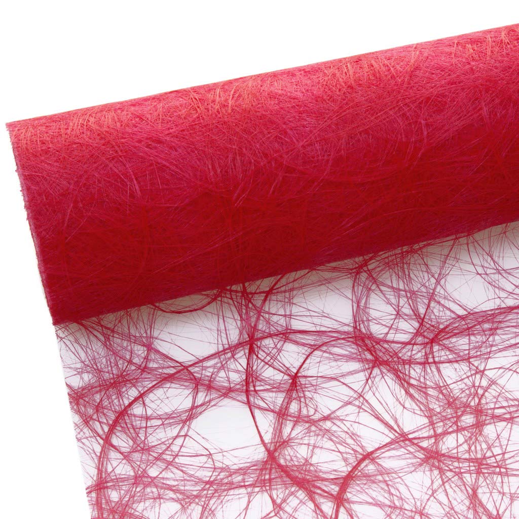 Deko und Band SIZOWEB Table Runner Red 7.9 cm on Reel 50 m 64 009 R