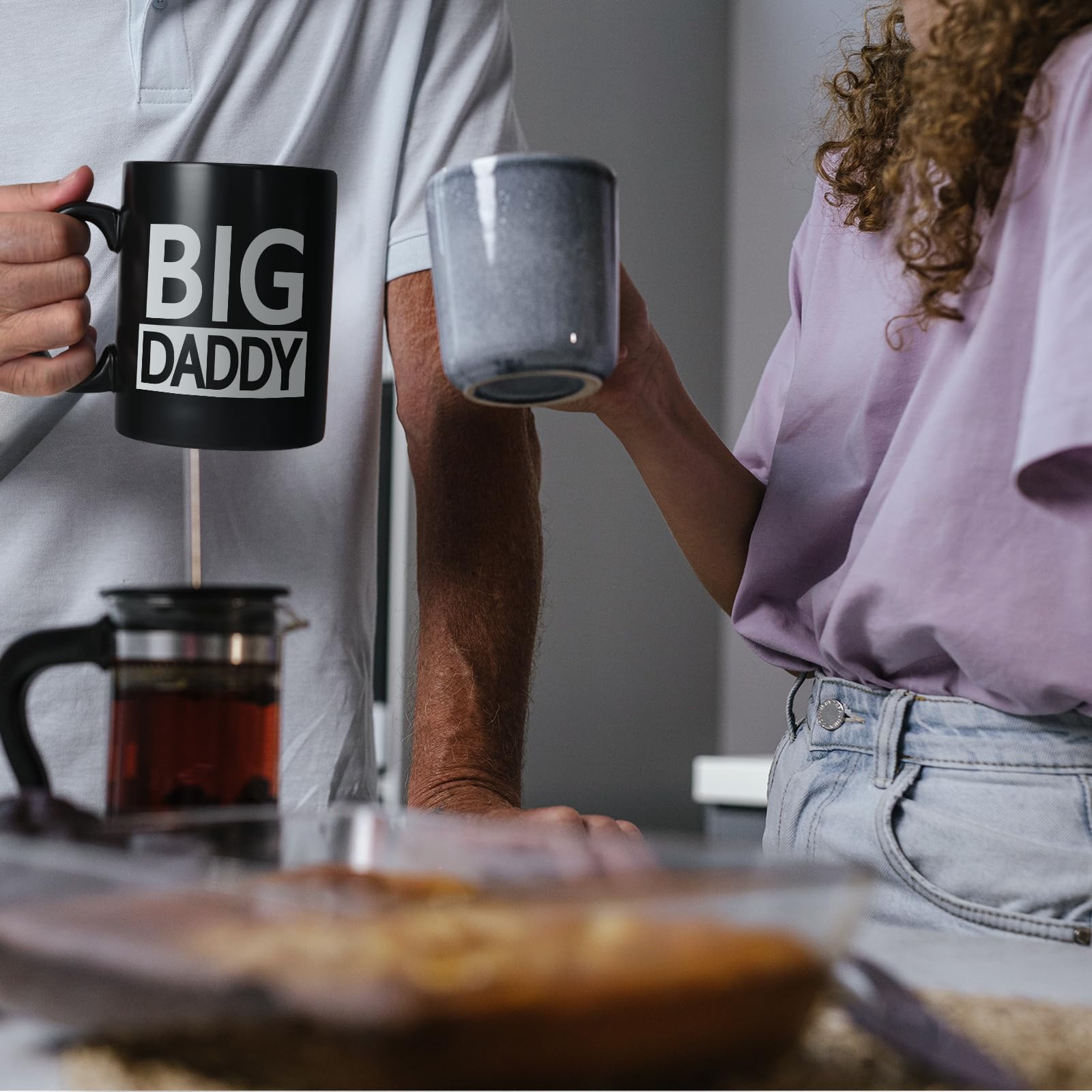 Cabtnca Taza Big Daddy, regalos para papá, regalos de cumpleaños para el día del padre de parte de la hija, regalos para papá para el día del padre, taza de café para papá, regalos geniales para papá,
