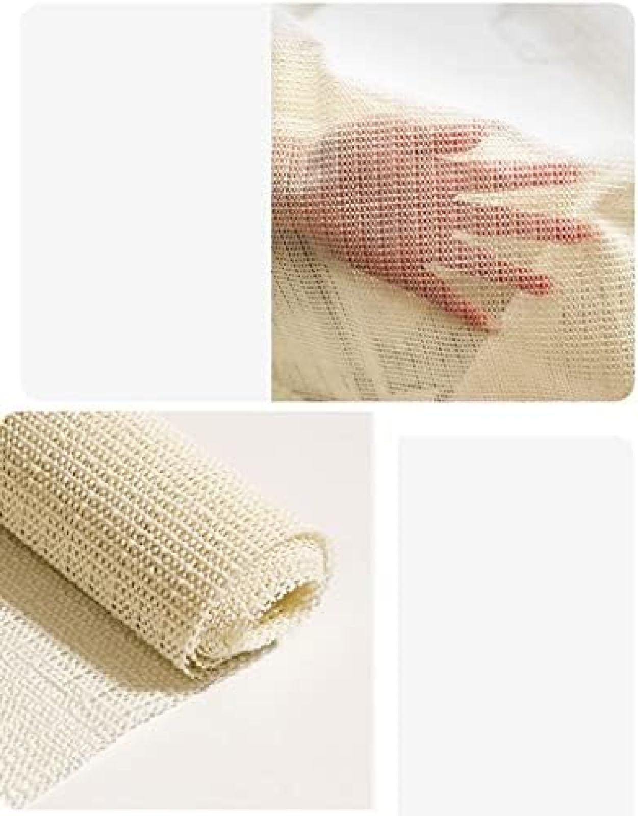 Tapis antidérapant en PVC, Pince pour Tapis épais pour sols en Bois Dur, Patins antidérapants pour Surfaces dures, 2m x 2m