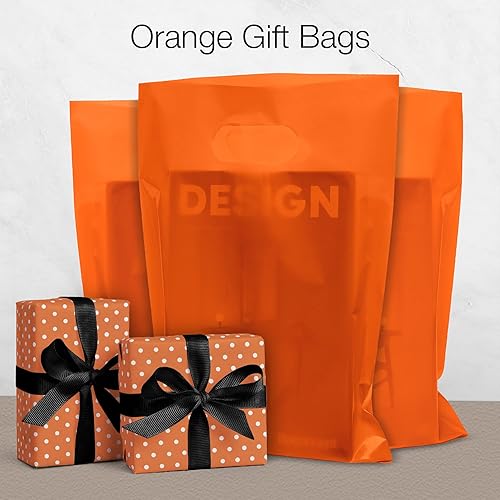 Miniatura 26 de 100 bolsas de mercancía azul pastel para pequeñas empresas, de 1.5 mil, 9 x 12 pulgadas, extragruesas y brillantes, de plástico con asas