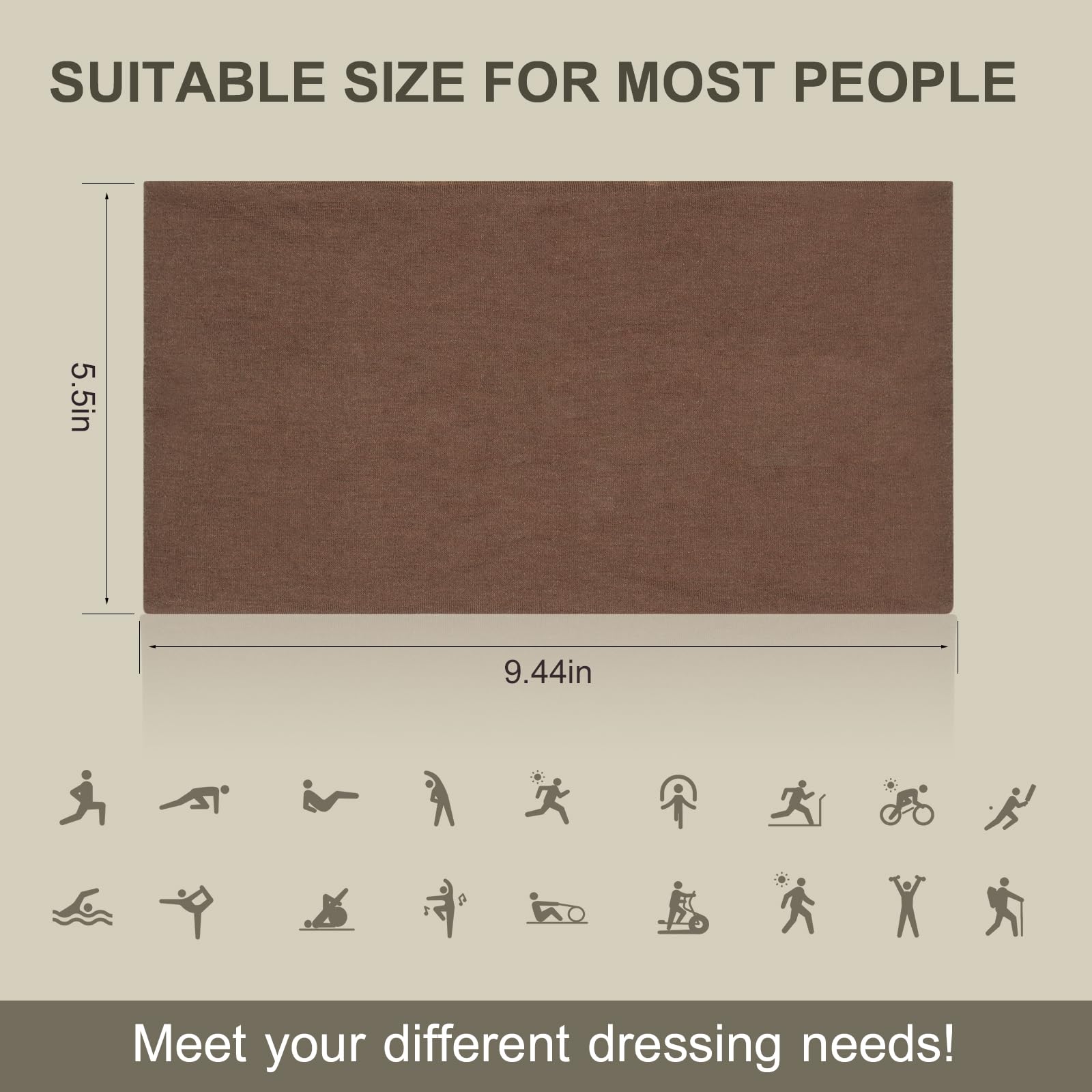 DiyJibb Headbands for Women Wide Hair Bands Workout Headbands for Women Cloth Womens Headband Set Head Bands for Women's Hair - 7 Pack