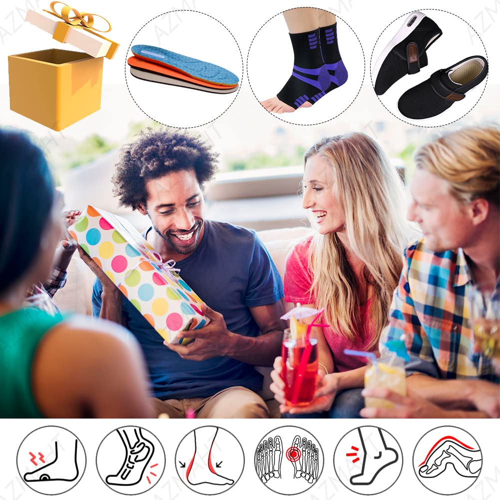 Scarpe Diabetici Scarpe Artrite Gonfia Edema Leggere Nero Scarpe da Riabilitazione Extra Larghe e Leggere Traspiranti per L'edema da Artrite Piedi Gonfi Scarpa Bassa,Blu,42EU