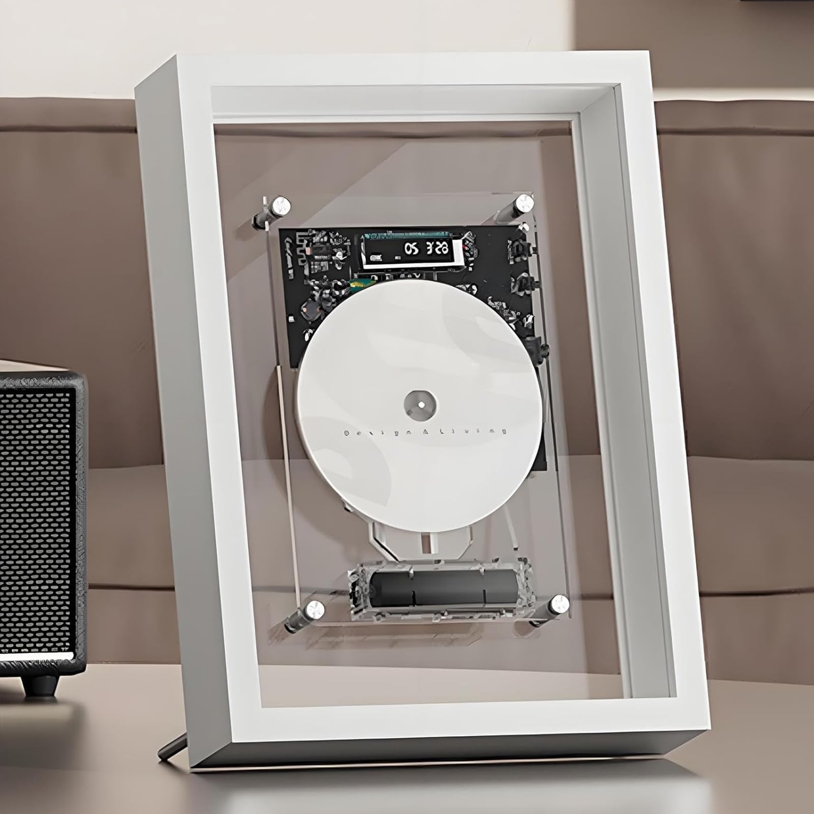 Lettore CD, montaggio a parete, suono Hi-Fi, connessione Bluetooth, telecomando per la decorazione della casa o dell'ufficio