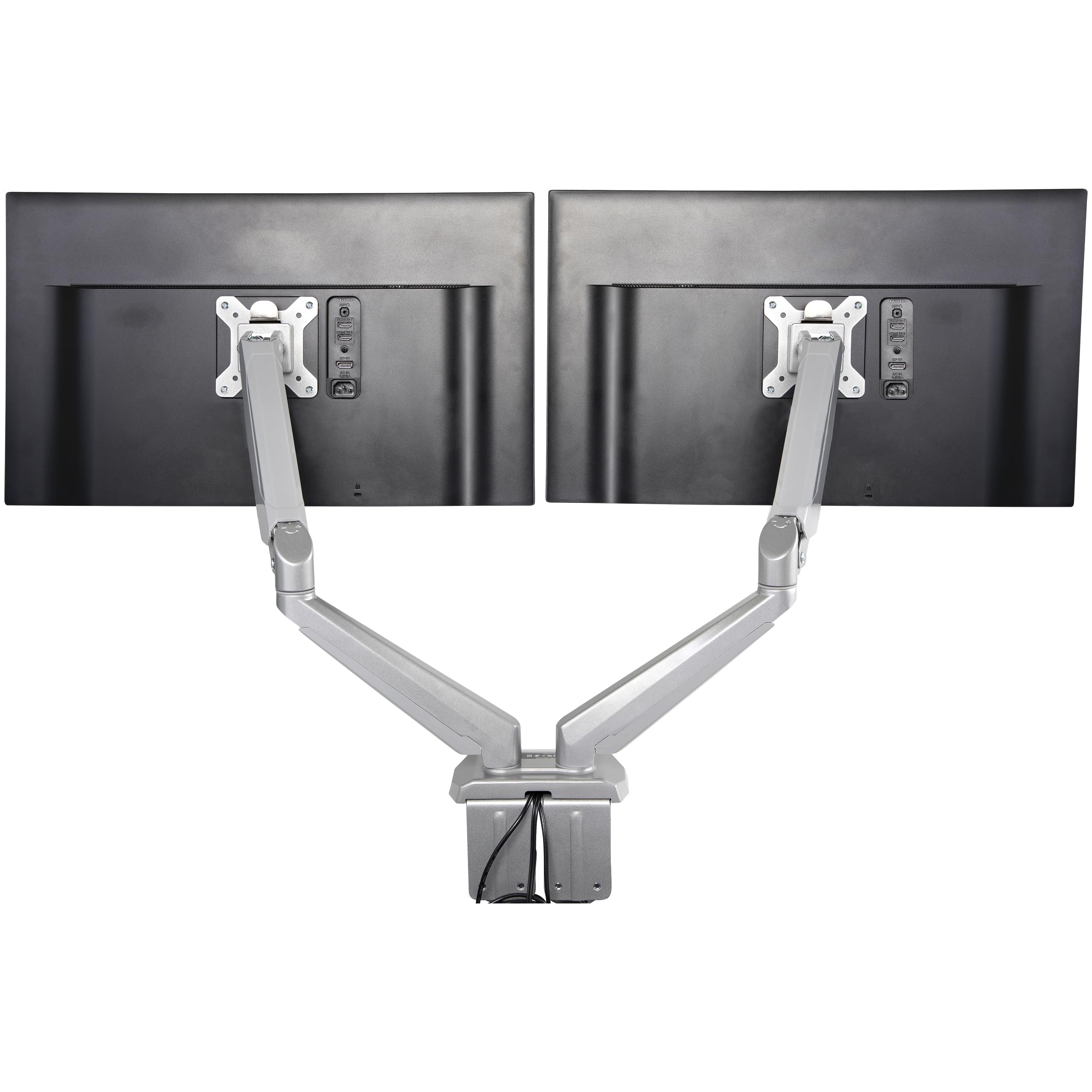 Uchwyt na biurko podwójne ramię monitora z USB/audio