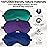 Sleep Mask, Silk Eye Mask for Sleeping with Adjustable Strap, Satin Blackout Sleeping Eye Mask for Men&Women, Comfortable Blindfold Eyeshade for Night Sleep (Blue,Green,Purple)
