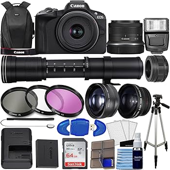 Amazon.com : Canon EOS R50 Mirrorless Digital Camera Body Black