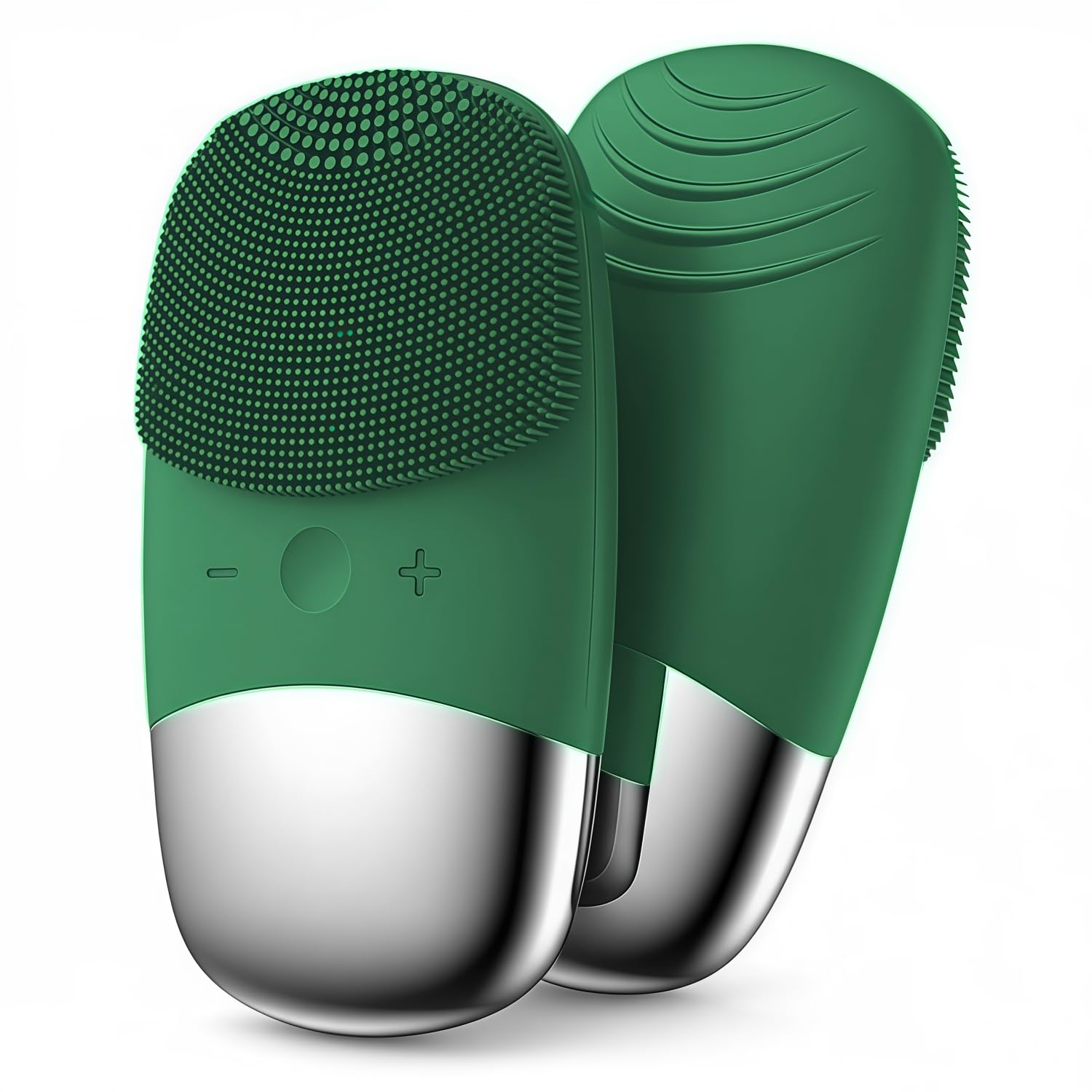 MEGAN Facial Cleansing Brush,USB Rechargeble Electric Silicone Face Scrubber,IPX7 Waterproof Sonic Facial Massager, 3 in 1 face Brush for Deep