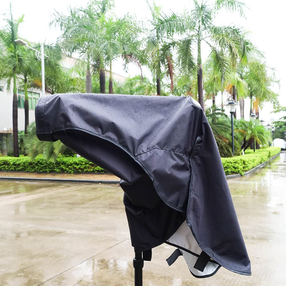 JJC Nylon Caméra Couverture Anti-Pluie Housse Protection Imperméable pour Nikon D750 D600 D7500 D7000 D5600 D5500 D3500 D90 D80 Canon 700D 650D 550D 1500D 1200D 30000D DSLR