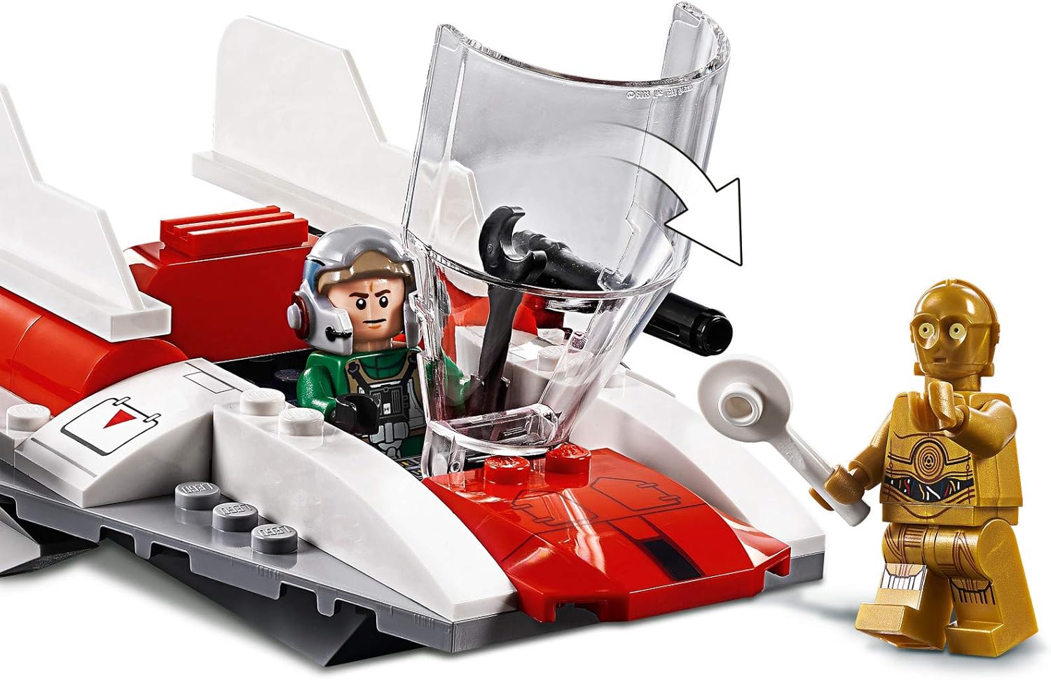 LEGO Star Wars Rebel A Wing Starfighter 75247 4+ Building Kit (62 Pieces)