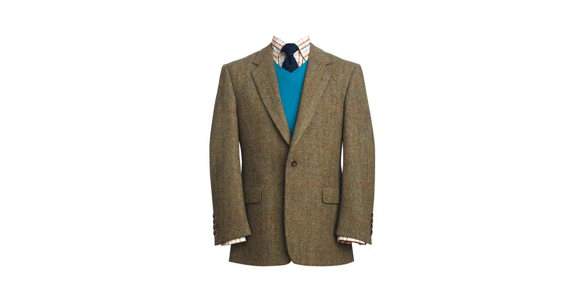 Harris Tweed Men's Jacket The Stromay, Stromay Tweed, 38