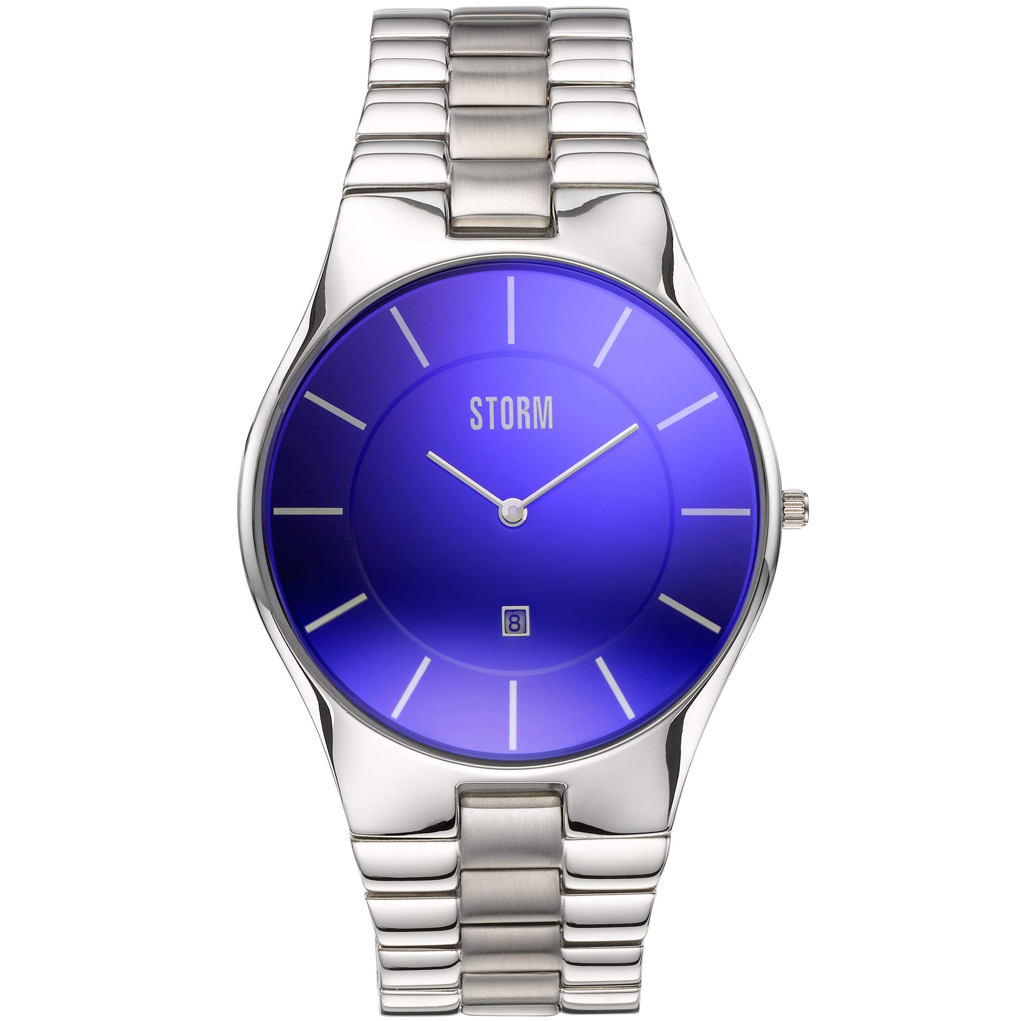 STORMSlim-X XL Watch Men's Classic Watch with a Smart Minimalist dial, Ultra Slim Strap and case, Dual Brush and Polished Finish, and Waterproof to 50m with a Date Feature