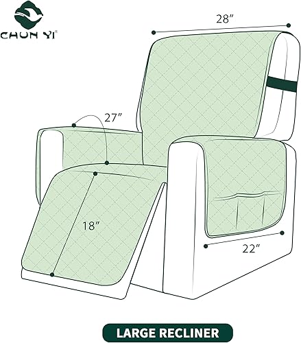 Vista 51 de Chun YI. - Funda reversible para sofá, funda para sillón, fácil de instalar, lavable, cubiertas para sala de estar. Negro