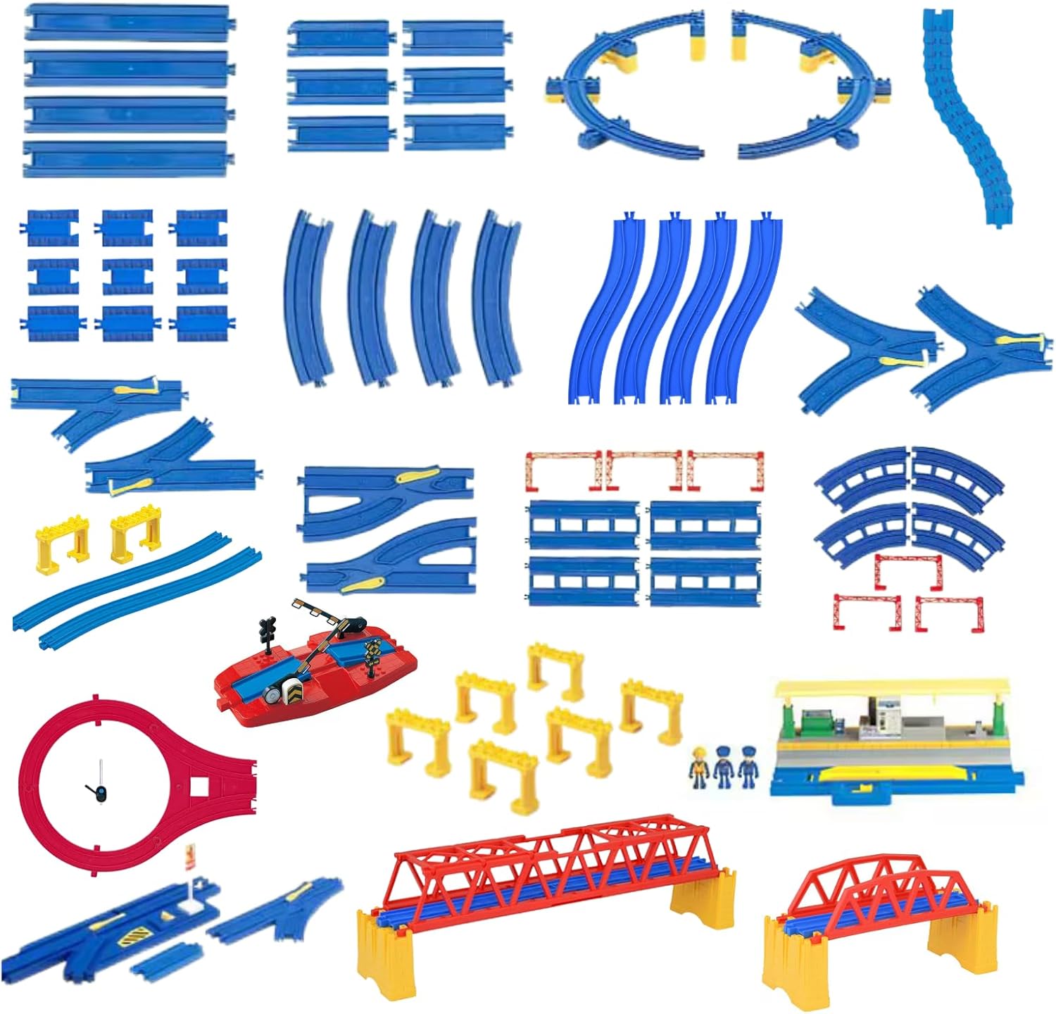 値下げ！31点まとめ売り プラレール情景＆レール複数種類  新品プラレール付き 値下げ！31点まとめ売り プラレール情景＆レール複数種類 新品
